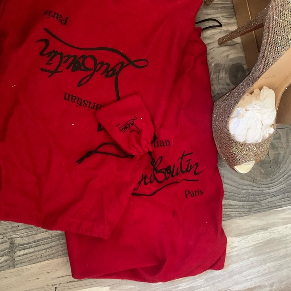 *SOLD* Christian Louboutin glitter pumps size 39.5 - Picture 2 of 13